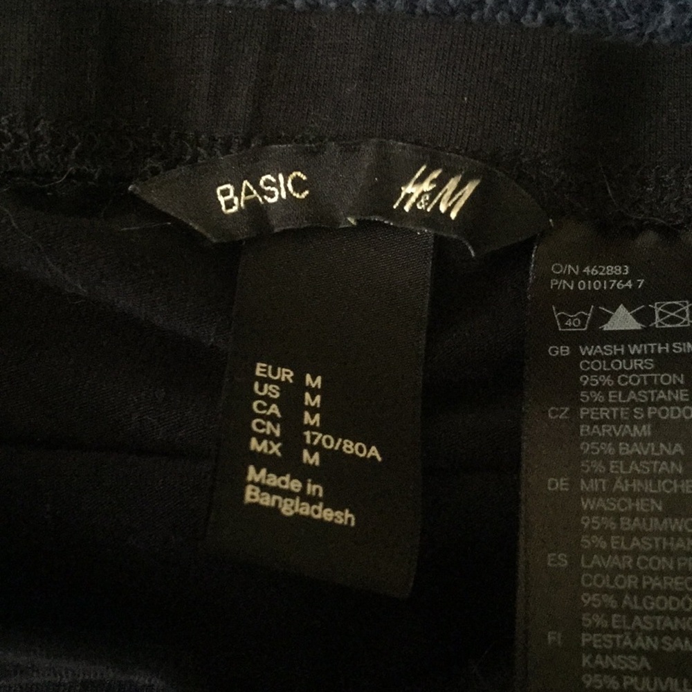 H&M Black Mimi Skirt M - Picture 2 of 2